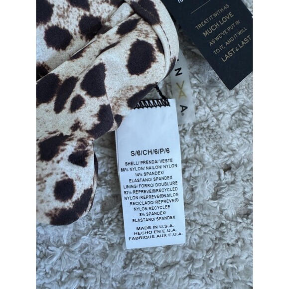 NWT Vitamin A Women’s Bikini Animal Print Sophia Bustier Small 6 - Picture 6 of 8